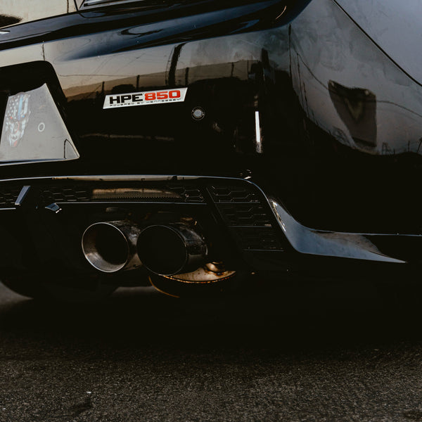 2017-2025 Chevy Camaro ZL1 / ZL1 1LE EVO Diffuser W/ Smokey Reflectors Gloss Black