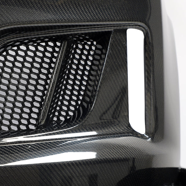 2017-2025 Chevy Camaro ZL1 Black Panther 1PC Full Gloss Carbon Fiber Track Package Front Bumper Conversion