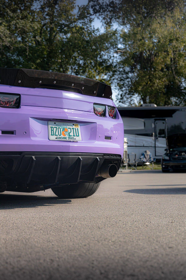2010-2013 Chevy Camaro Evo Style Shark Fins Rear Diffuser Quad/Single Tips