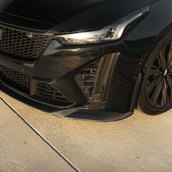 2022-2025 Cadillac CT5-V Blackwing Gloss Carbon Fiber Front Chin Splitter