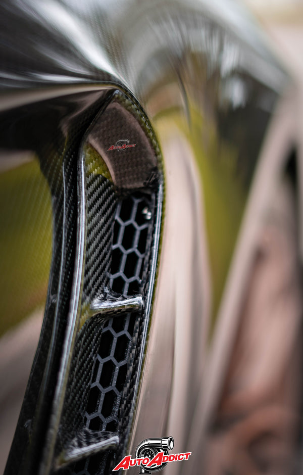 2018-2023 Ford Mustang GT350 Style Carbon Fiber Fenders (Pair)