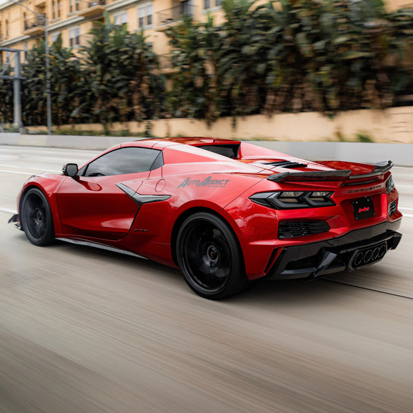 2020-2025 Corvette C8 Euro Smoke Style LED Taillights Amber Sequential Pair