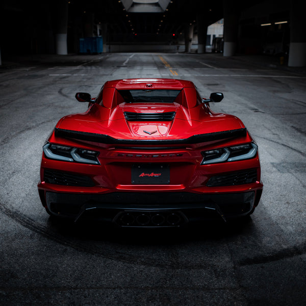 2020-2025 Corvette C8 Euro Smoke Style LED Taillights Amber Sequential Pair