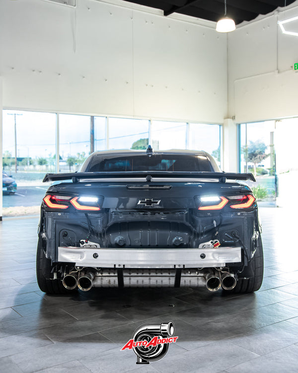 2019-2025 CHEVY CAMARO UMBRA LED TAILLIGHTS GLOSS BLACK/SMOKE LENS