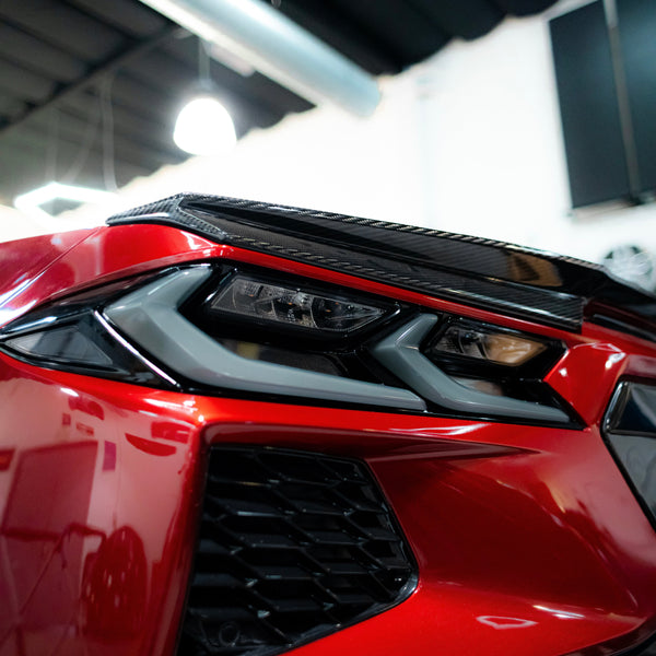 2020-2025 Corvette C8 Euro Smoke Style LED Taillights Amber Sequential Pair