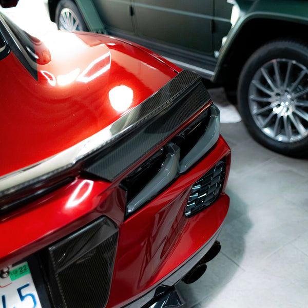 2020-2025 Corvette C8 Euro Smoke Style LED Taillights Amber Sequential Pair