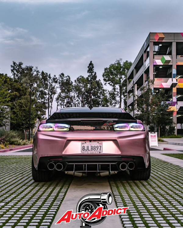 2016 - 2024 Camaro Carbon Fiber Trunk Double Sided Decklid With Integrated Spoiler