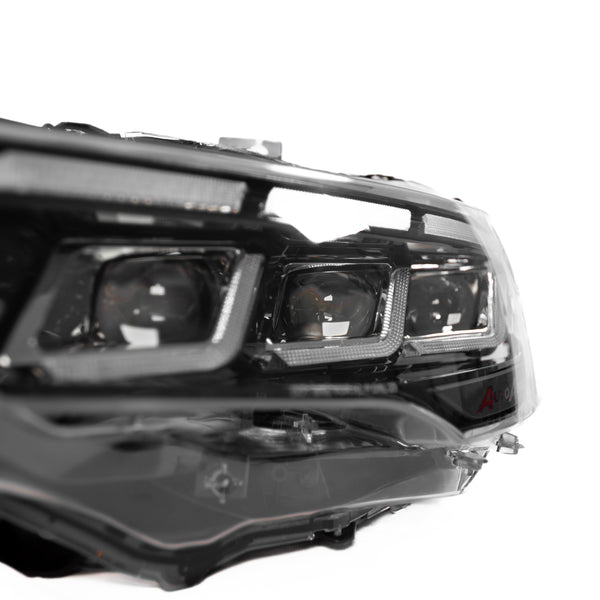 2018-2023 Ford Mustang Projector Headlights S650 Style LED Amber Sequential Turn Signals