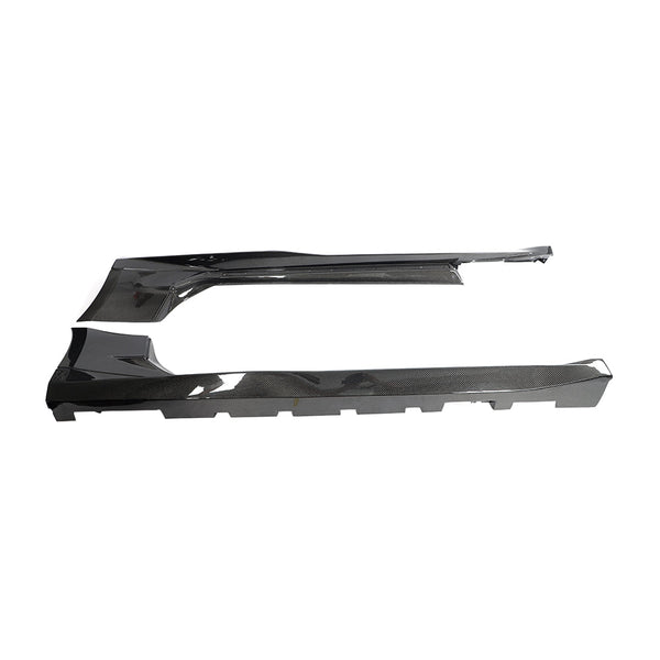 2017-2025 Chevy Camaro ZL1 OEM Side Skirt Rocker 1pc Gloss Carbon Fiber (PAIR)