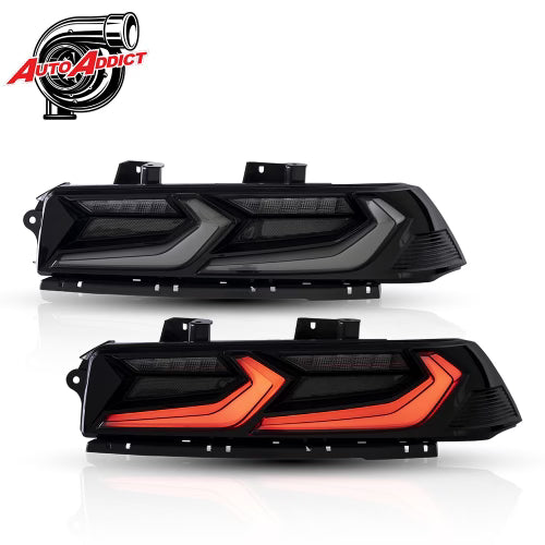 2014-2015 Chevy Camaro Umbra LED Taillights – Gloss Black/Smoke Lens