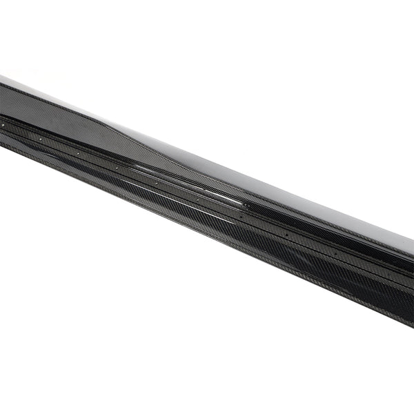 2017-2025 Chevy Camaro ZL1 OEM Side Skirt Rocker 1pc Gloss Carbon Fiber (PAIR)