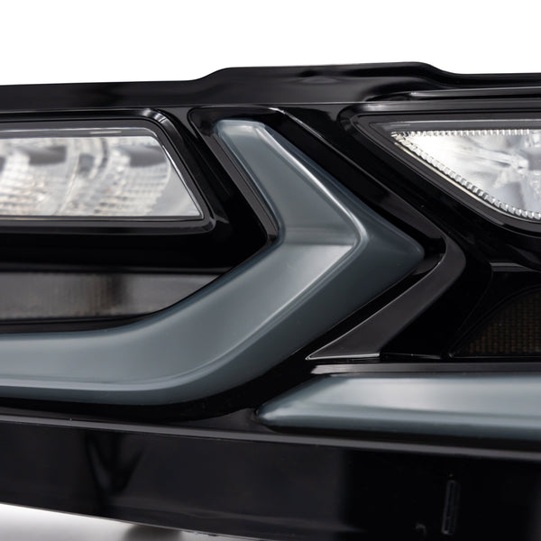 2020-2025 Corvette C8 Euro Smoke Style LED Taillights Amber Sequential Pair