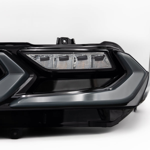 2020-2025 Corvette C8 Euro Smoke Style LED Taillights Amber Sequential Pair