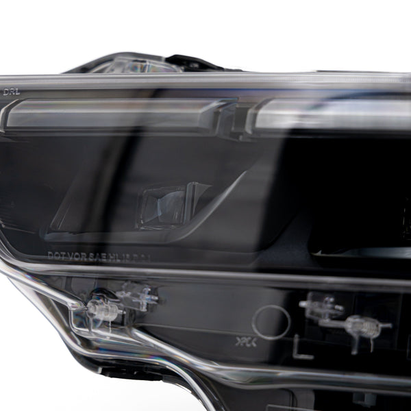 2024+ Ford Mustang S650 RGB Headlights With Gloss Black Housing (Pair)