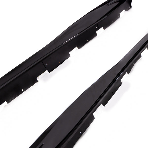 2010-2015 Chevy Camaro Evo Style Gloss Black Side Skirt Rockers