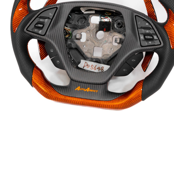 2014-2019 Chevy Corvette C7 Custom Carbon Fiber Steering Wheel