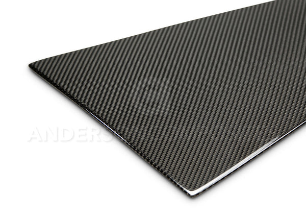 2015 - 2020 Mustang Carbon Fiber Type-Flat Side Window Louvers (Pair)