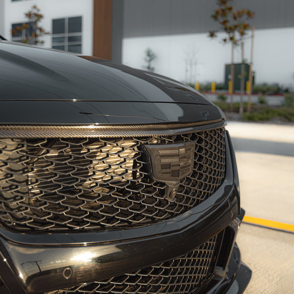 2022-2024 Cadillac CT5-V Blackwing Carbon Fiber Upper Grille Trim Replacement