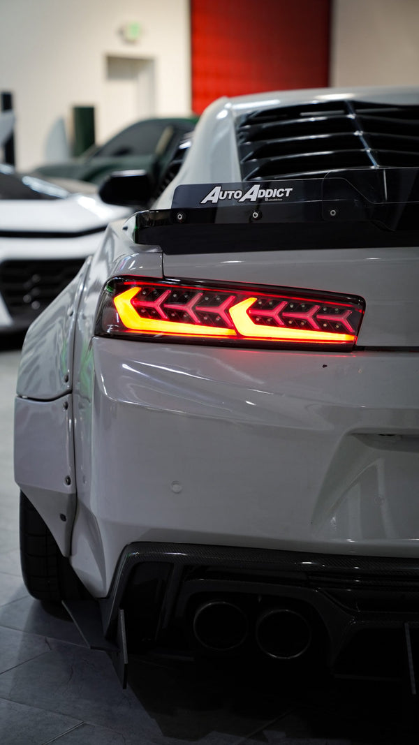 2016-2018 Chevy Camaro Smoke Stryker LED Taillights Sequential Turn Signals