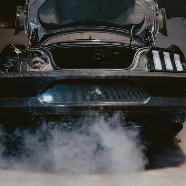 2018-2023 Ford Mustang GT500 Style Double Sided Full Carbon Fiber Track Package Rear Bumper Conversion