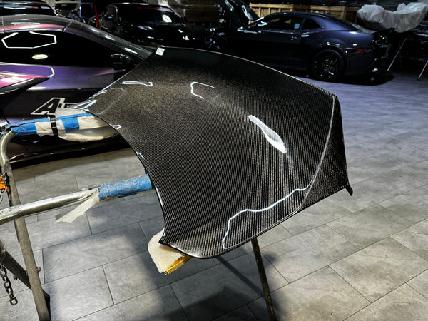 OPEN BOX 2016-2024 Camaro Carbon Fiber Trunk Double Sided Decklid With Integrated Spoiler