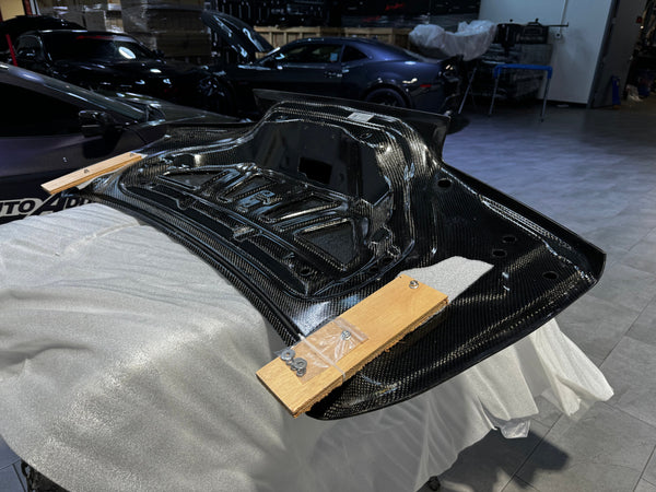 OPEN BOX 2016-2024 Camaro Carbon Fiber Trunk Double Sided Decklid With Integrated Spoiler