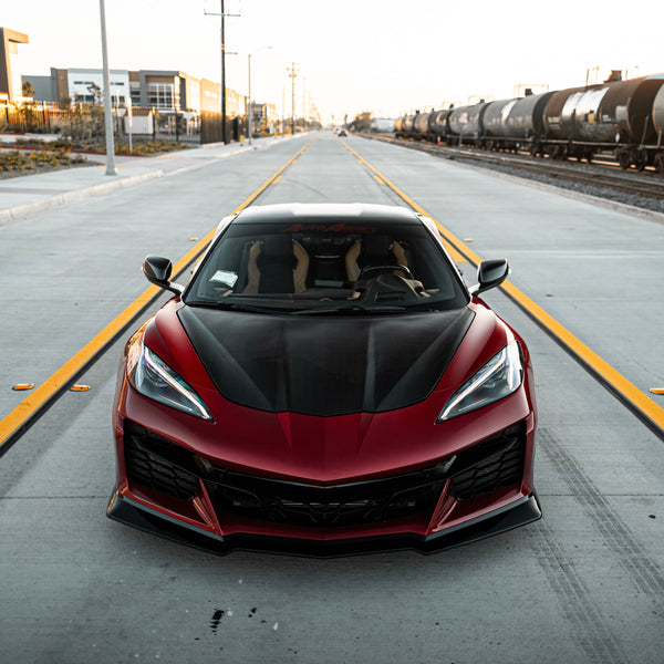 2020-2024 Corvette C8 Stingray Z06 Track Package 15pcs Full Conversion Front Bumper Body Kit