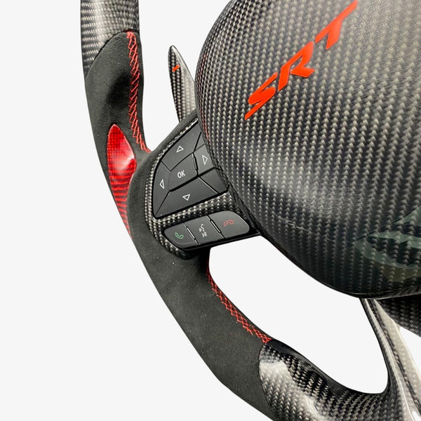 2015-2024 Dodge Charger Custom Carbon Fiber Steering Wheel