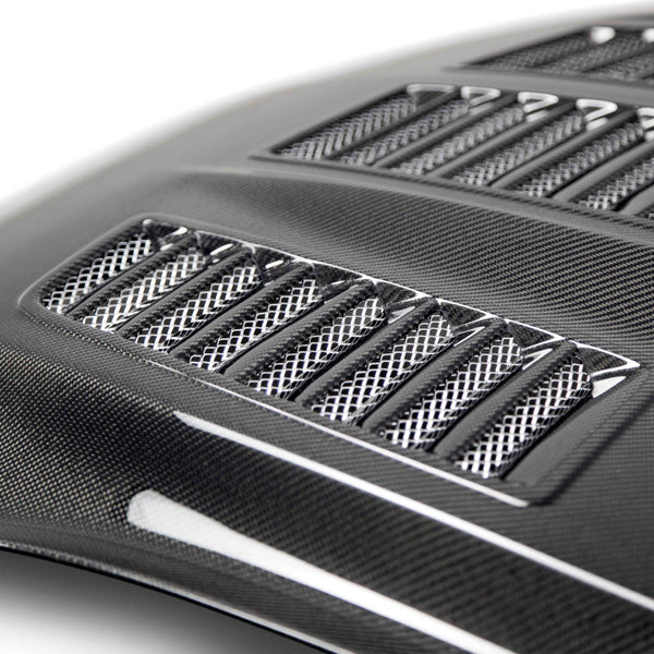 2015-2017 MUSTANG DOUBLE SIDED CARBON FIBER TYPE-TW HOOD