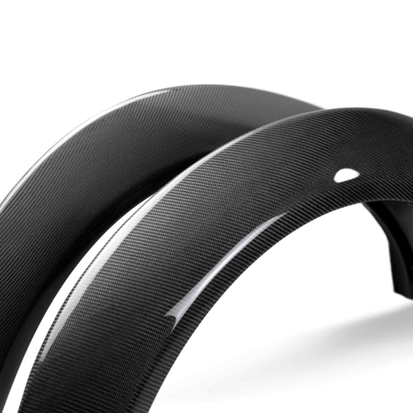 2018-2024 Dodge Challenger Widebody Hellcat/Demon/Redeye/Scat Pack Carbon Fiber Front Fender Flares (Pair)