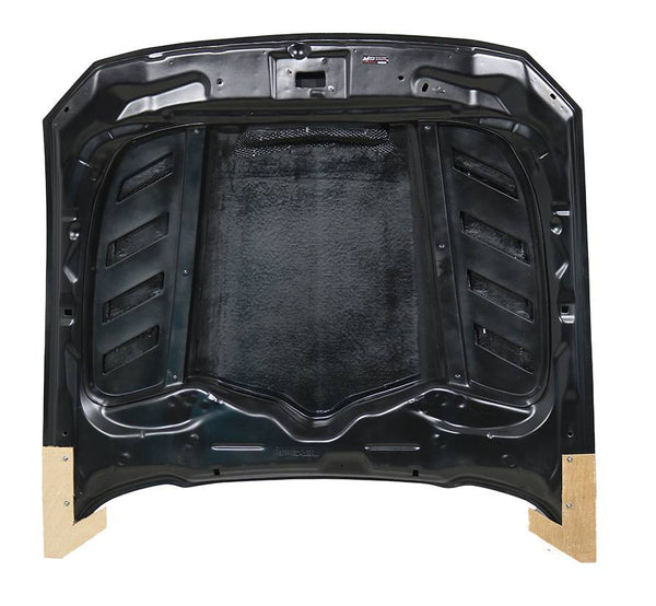 2015-2017 Ford Mustang Gloss Carbon Fiber Hood Terminator Aggressive Style