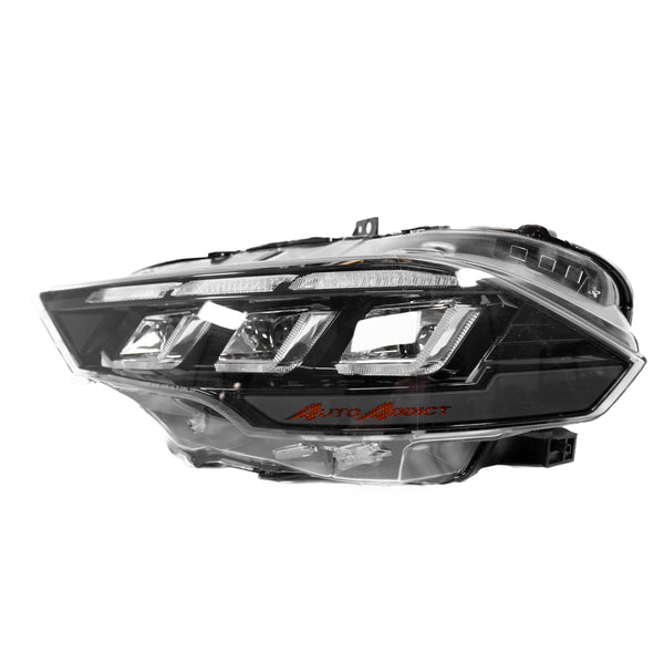 2018-2023 Ford Mustang Projector Headlights S650 Style LED Amber Sequential Turn Signals