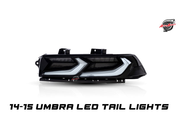 2014-2015 Chevy Camaro Umbra LED Taillights – Gloss Black/Smoke Lens