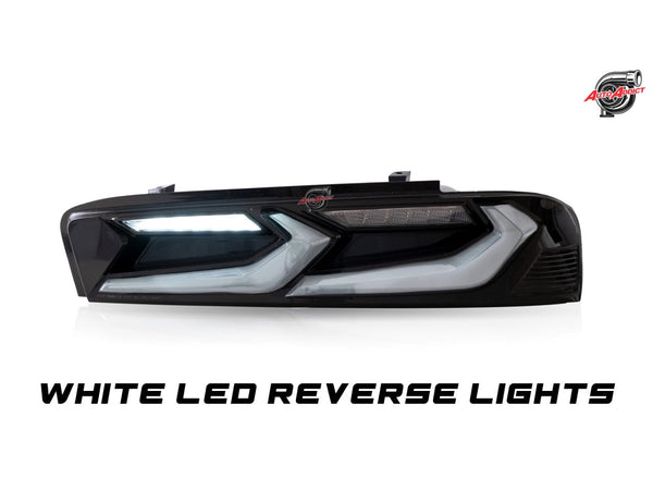 2016-2018 CHEVY CAMARO UMBRA LED TAILLIGHTS GLOSS BLACK/SMOKE LENS